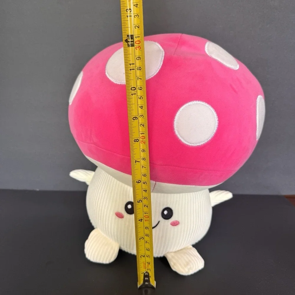 Mushroom/Toad Bright Pink Soft Large Plushy Plush 12'' inch SMOOCHY PALS - RARE